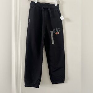 GapKids × Disney Mickey Mouse Logo Joggers Size S 6-7 NWT